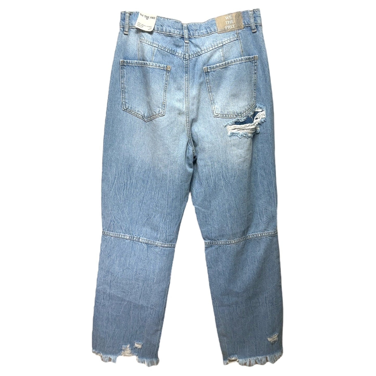 CRVY LESSON LEARNED HIGH RISE STRAIGHT Jeans By We The Free In Blue Denim, Size: 8/29