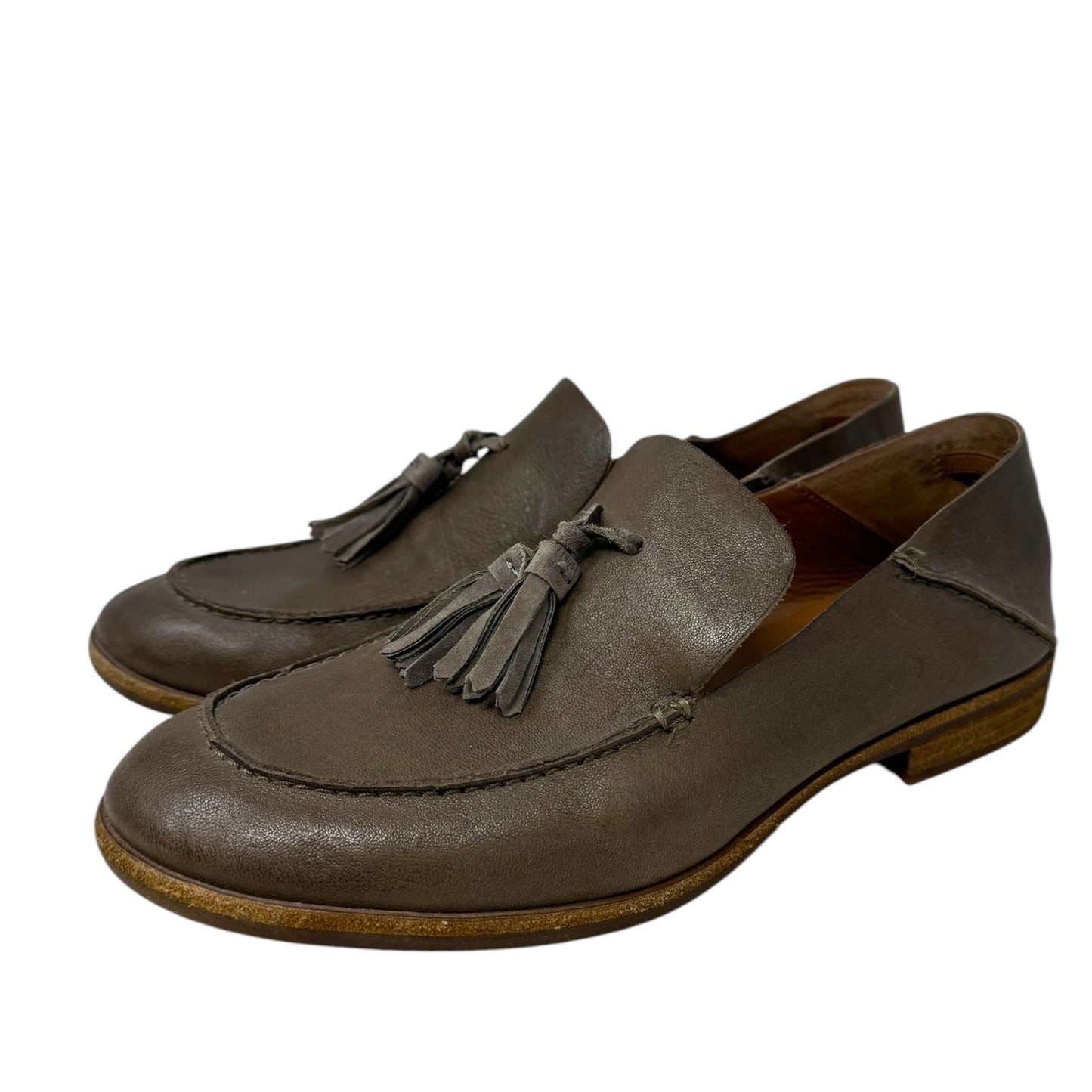 Tinga Full Grain Leather Loafers By Kork Ease In Brown, Size: 8.5