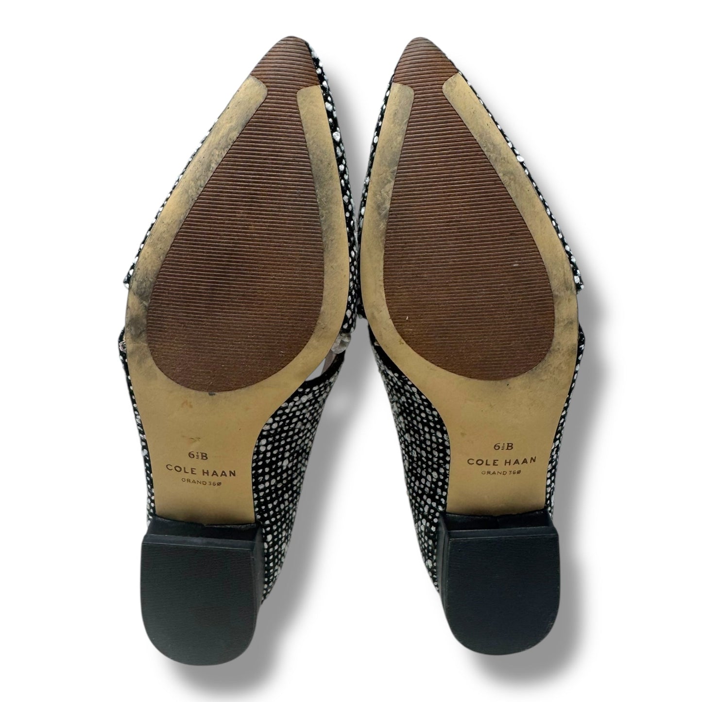 Viola Skimmer Slip On Loafers By Cole-haan In Black & White Tweed, Size: 6.5