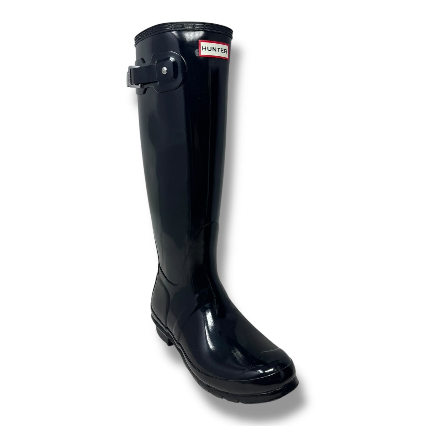 Original Tall Gloss Rain Boots By Hunter In Black, Size: 9