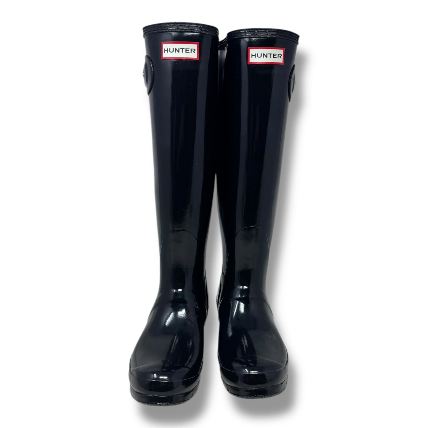 Original Tall Gloss Rain Boots By Hunter In Black, Size: 9