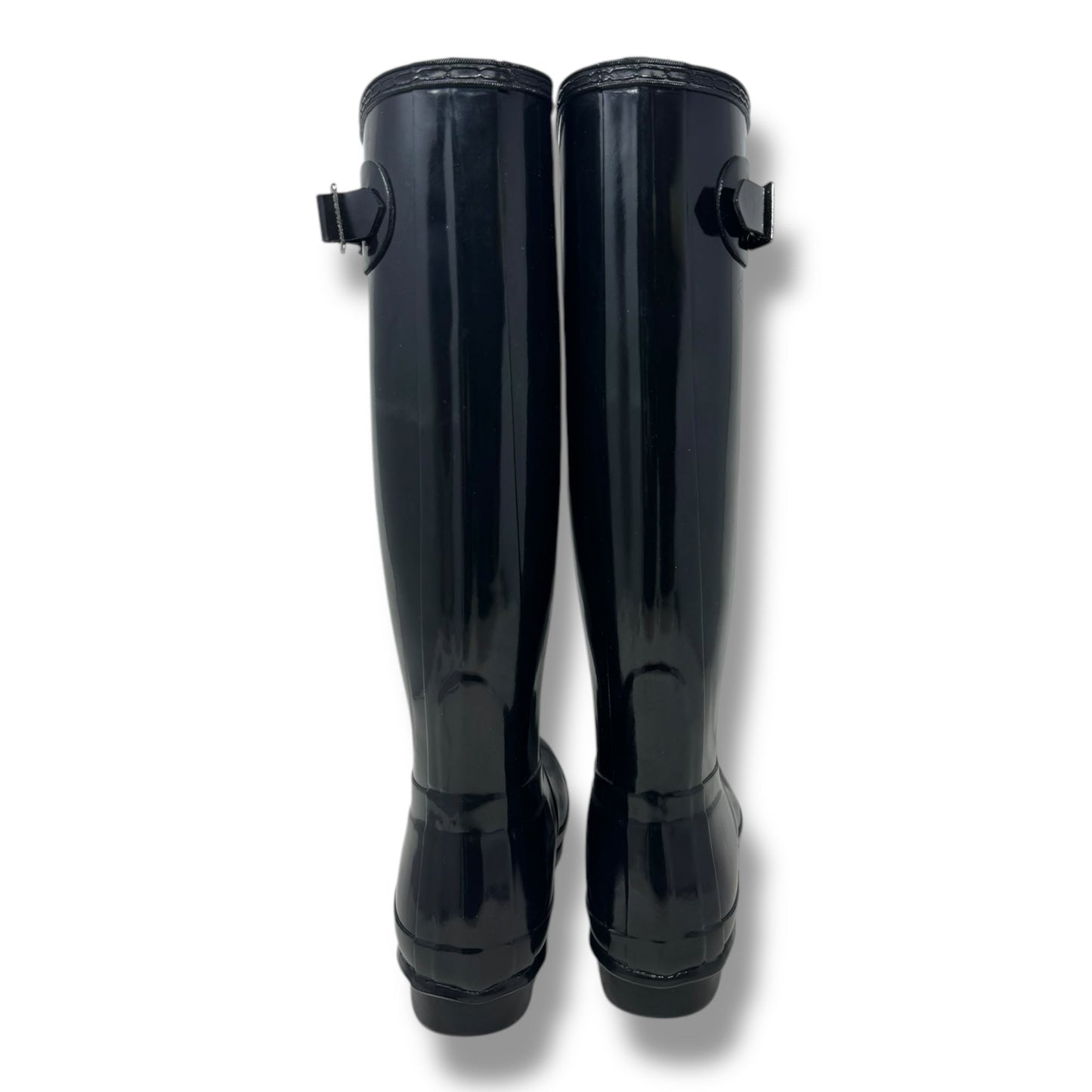 Original Tall Gloss Rain Boots By Hunter In Black, Size: 9