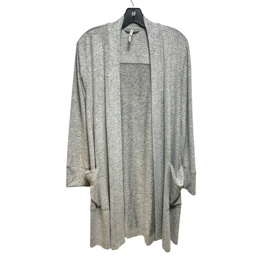 Sweater Cardigan By Soma In Grey, Size: L