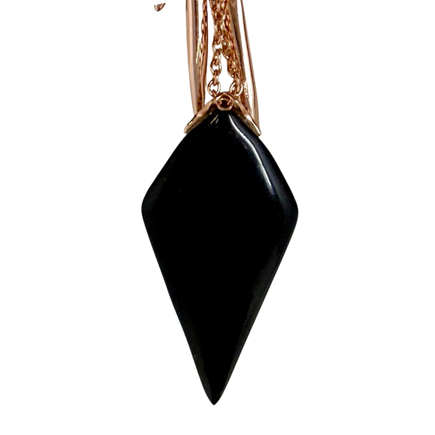 Crystal Encrusted Lucite Spear Pendant Necklace By Alexis Bittar