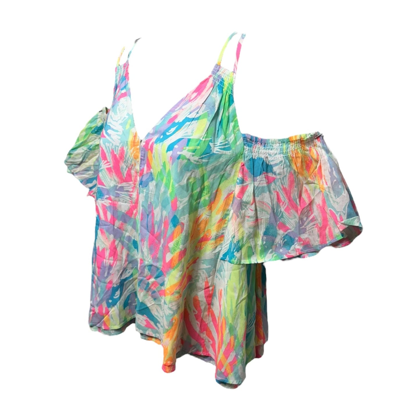 Top Short Sleeve Designer By Lilly Pulitzer In Multi-colored, Size: Xs