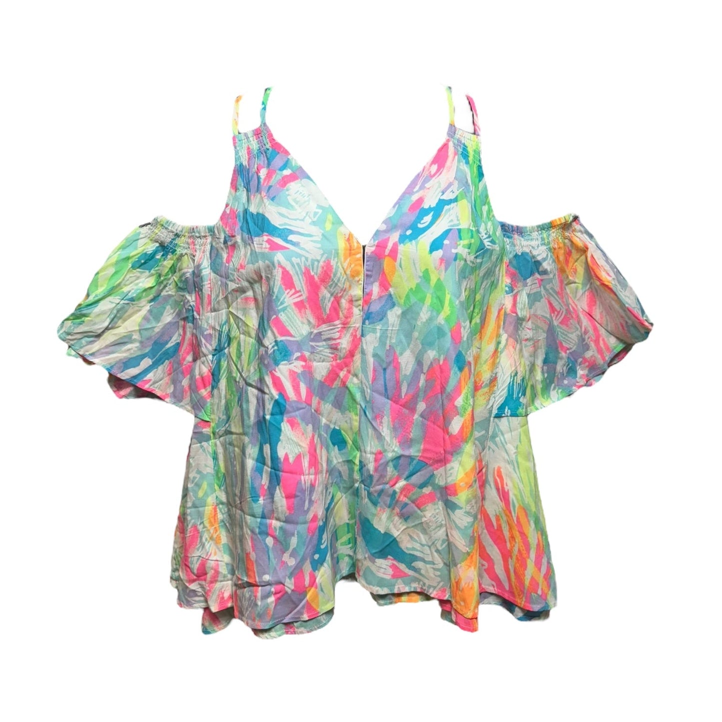 Top Short Sleeve Designer By Lilly Pulitzer In Multi-colored, Size: Xs