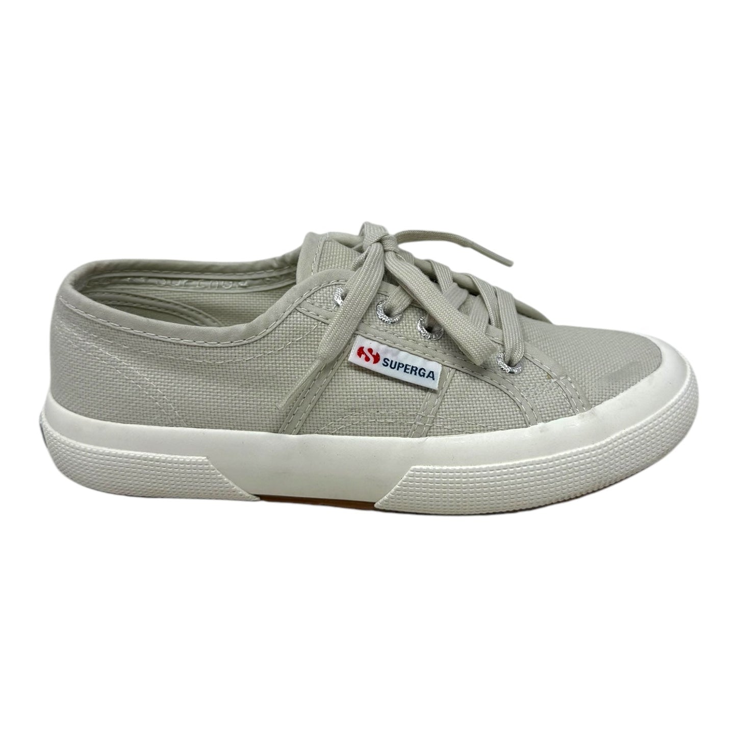 Linu Canvas Shoes Sneakers By Superga In Grey, Size: 6