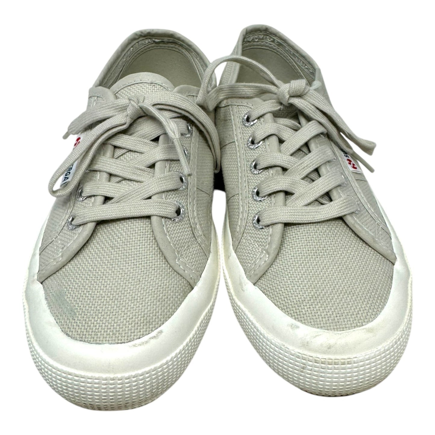 Linu Canvas Shoes Sneakers By Superga In Grey, Size: 6