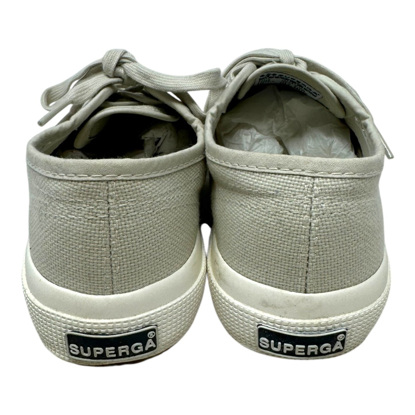 Linu Canvas Shoes Sneakers By Superga In Grey, Size: 6