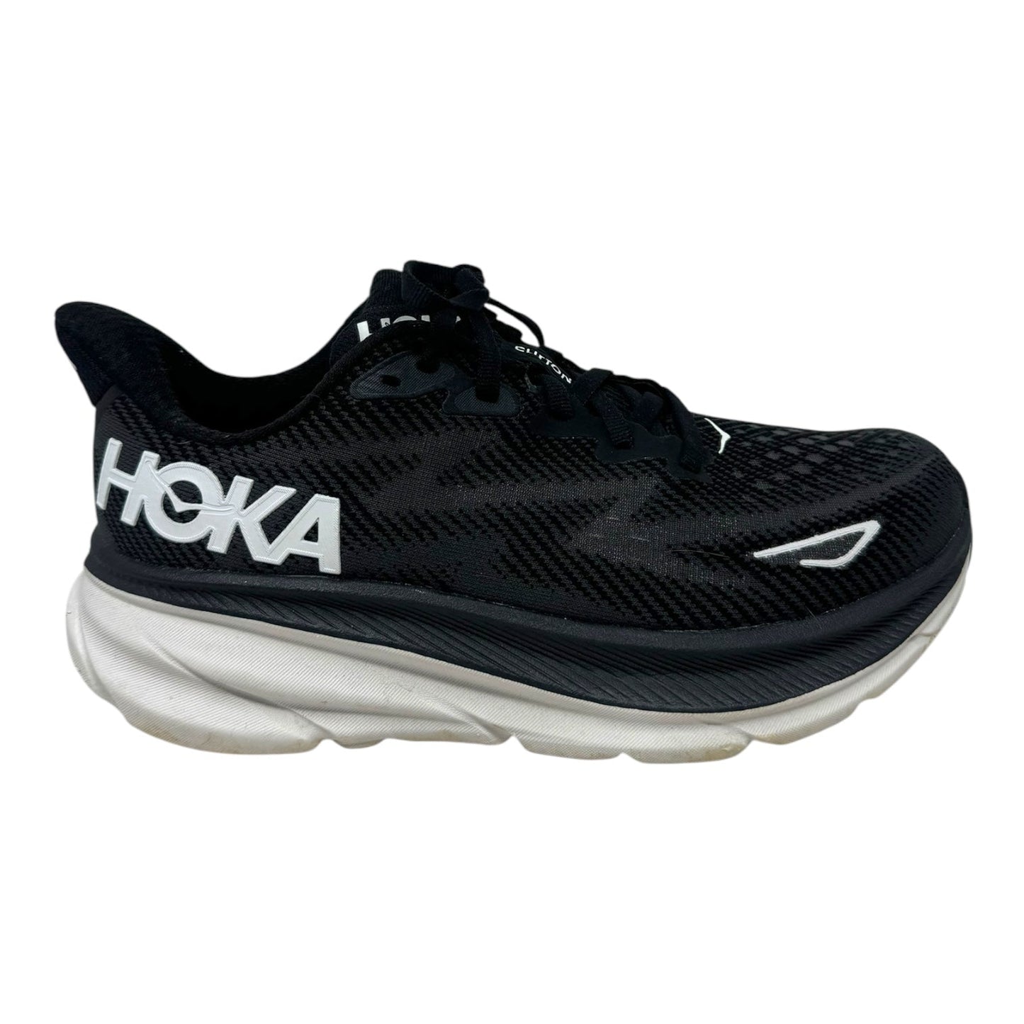 Clifton 9 Running Shoes Athletic By Hoka In Black, Size: 6