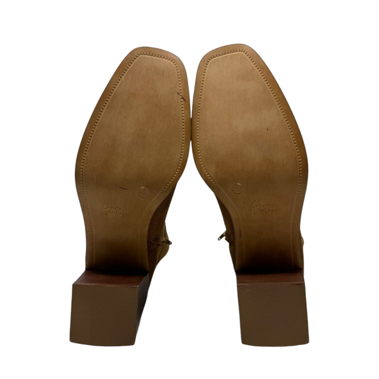 Ravvi Suede Boots By Crown Vintage In Tan, Size: 9.5