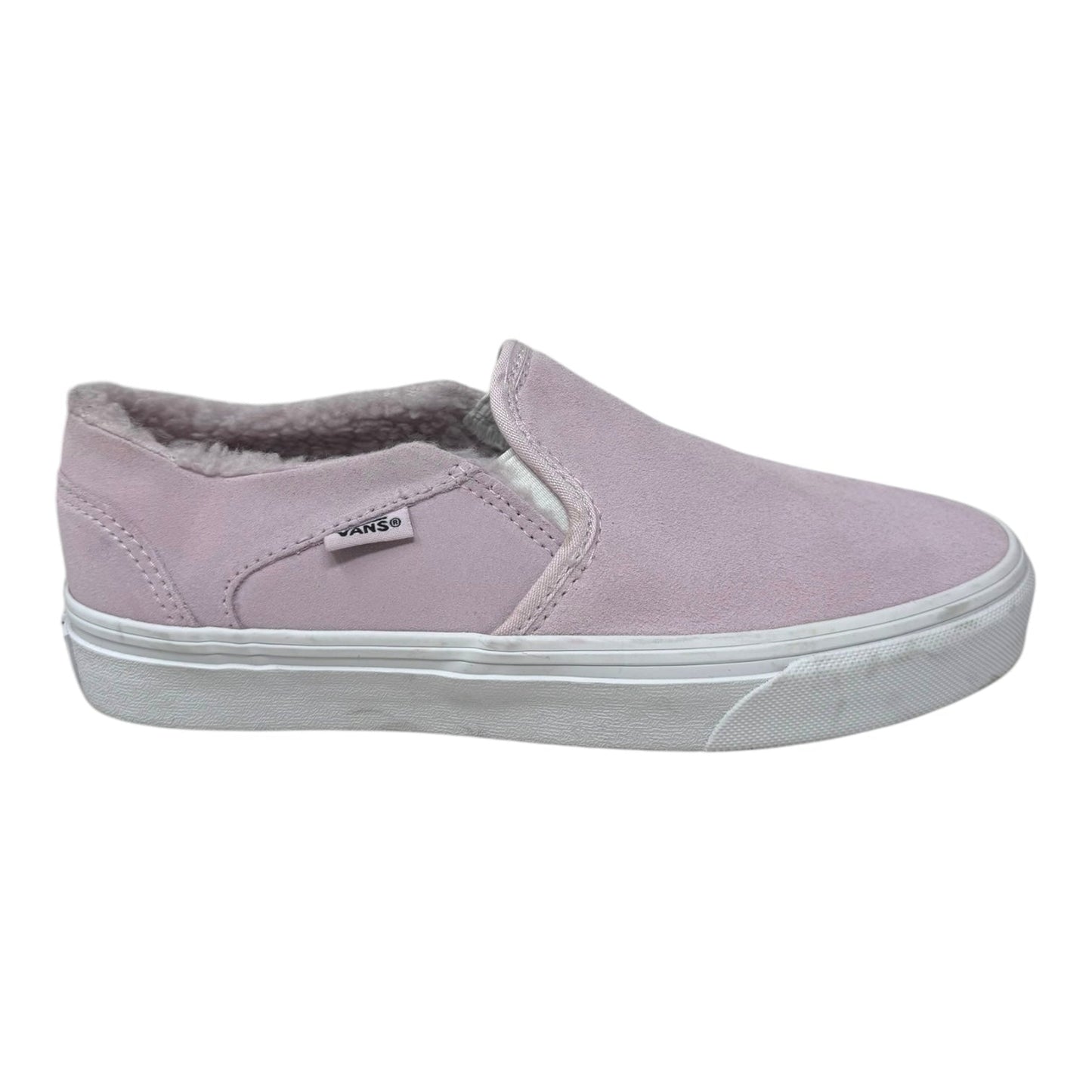 Fur Lined Shoes Sneakers By Vans In Pink, Size: 7.5