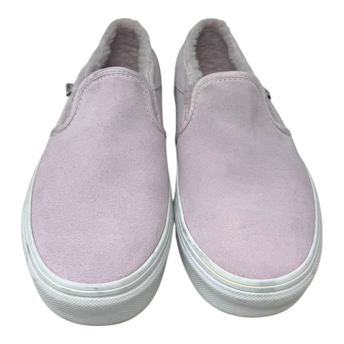 Fur Lined Shoes Sneakers By Vans In Pink, Size: 7.5