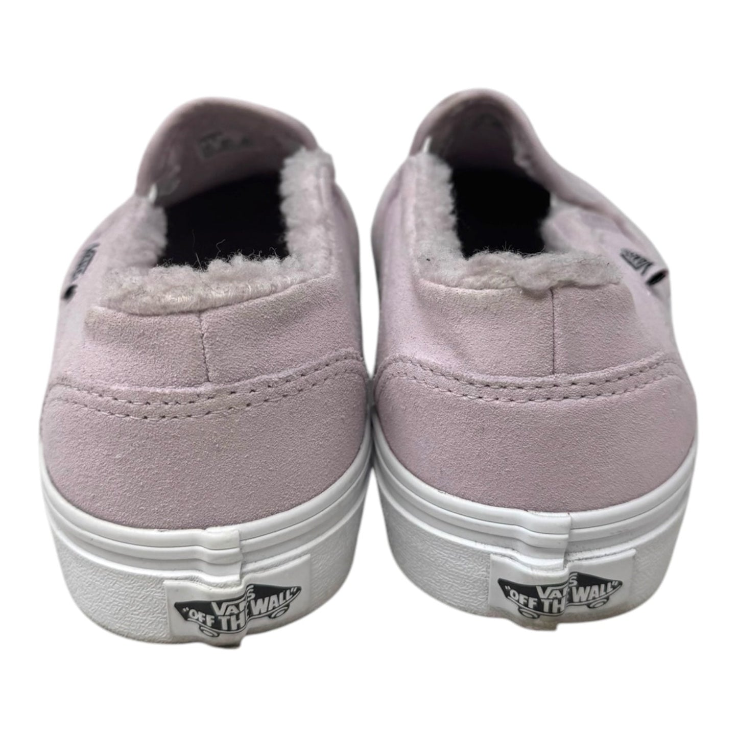 Fur Lined Shoes Sneakers By Vans In Pink, Size: 7.5