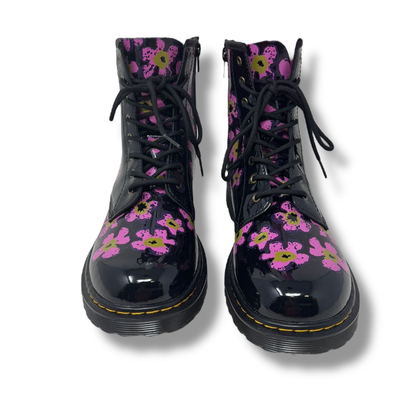 1460 Pansey Fayre Boots Combat By Dr Martens In Floral Print, Size: 7