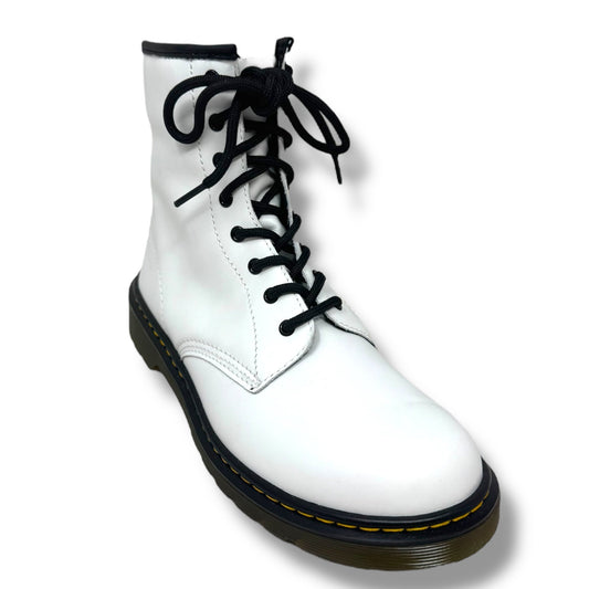 1460 Smooth Leather Boots Combat By Dr Martens In White, Size: 7