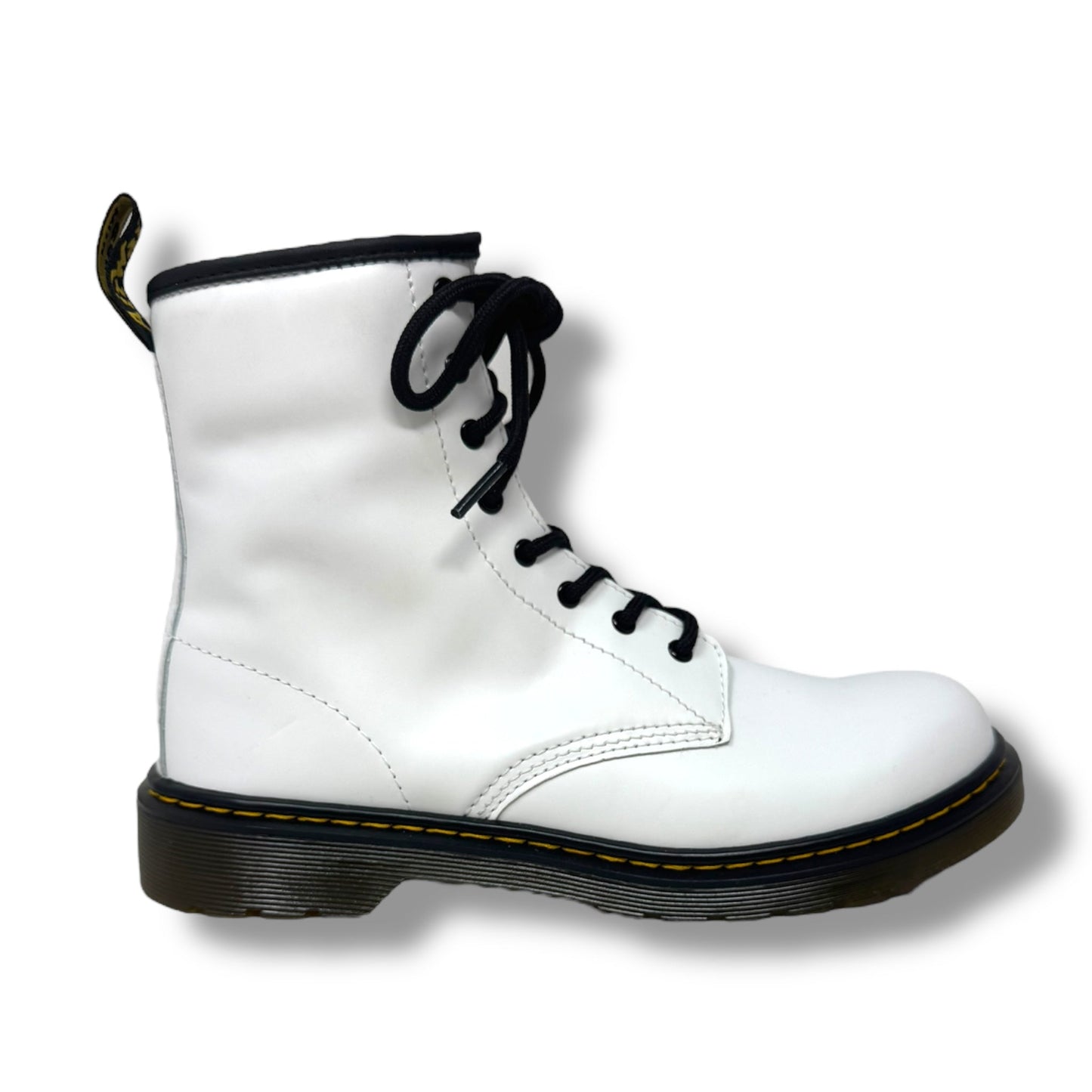 1460 Smooth Leather Boots Combat By Dr Martens In White, Size: 7