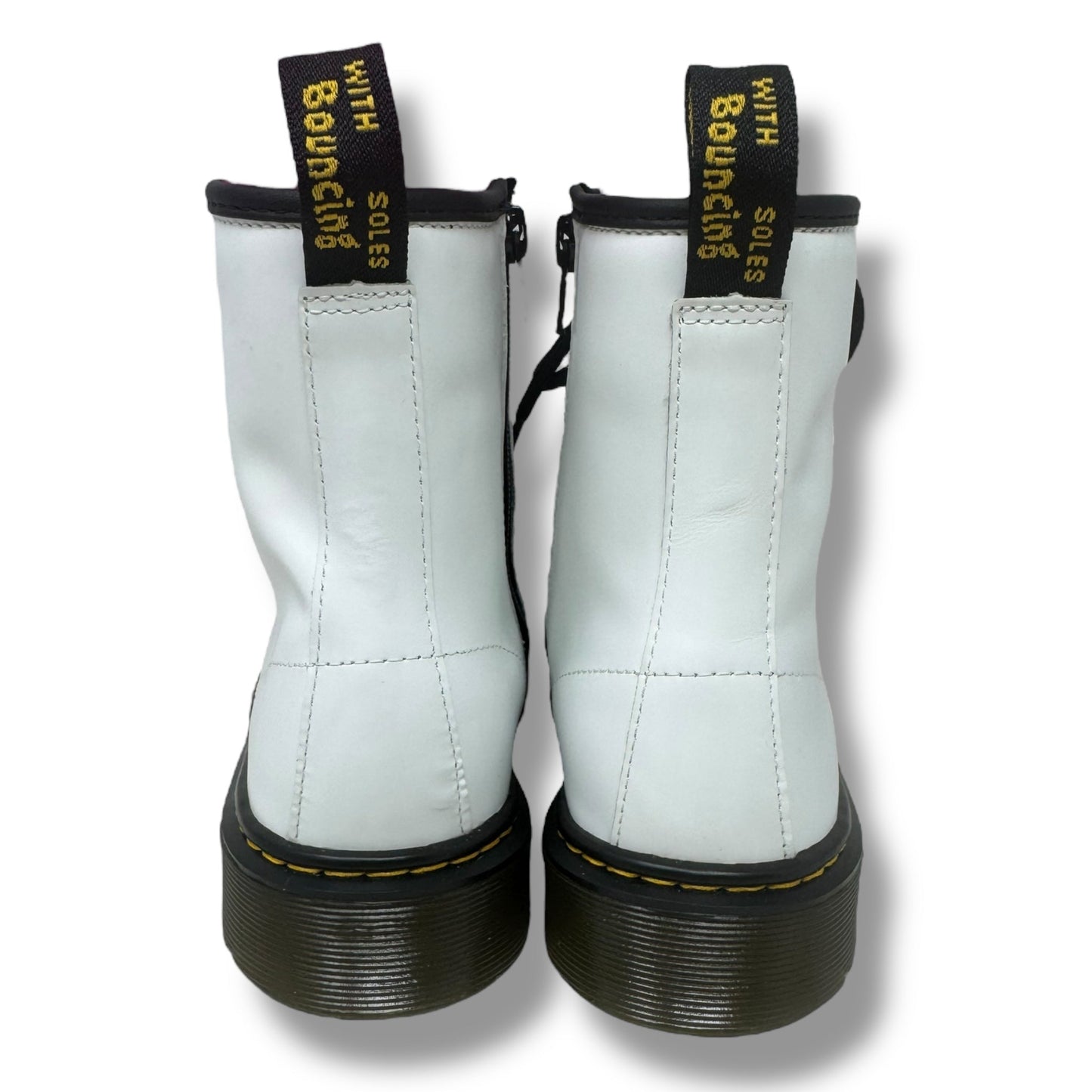 1460 Smooth Leather Boots Combat By Dr Martens In White, Size: 7