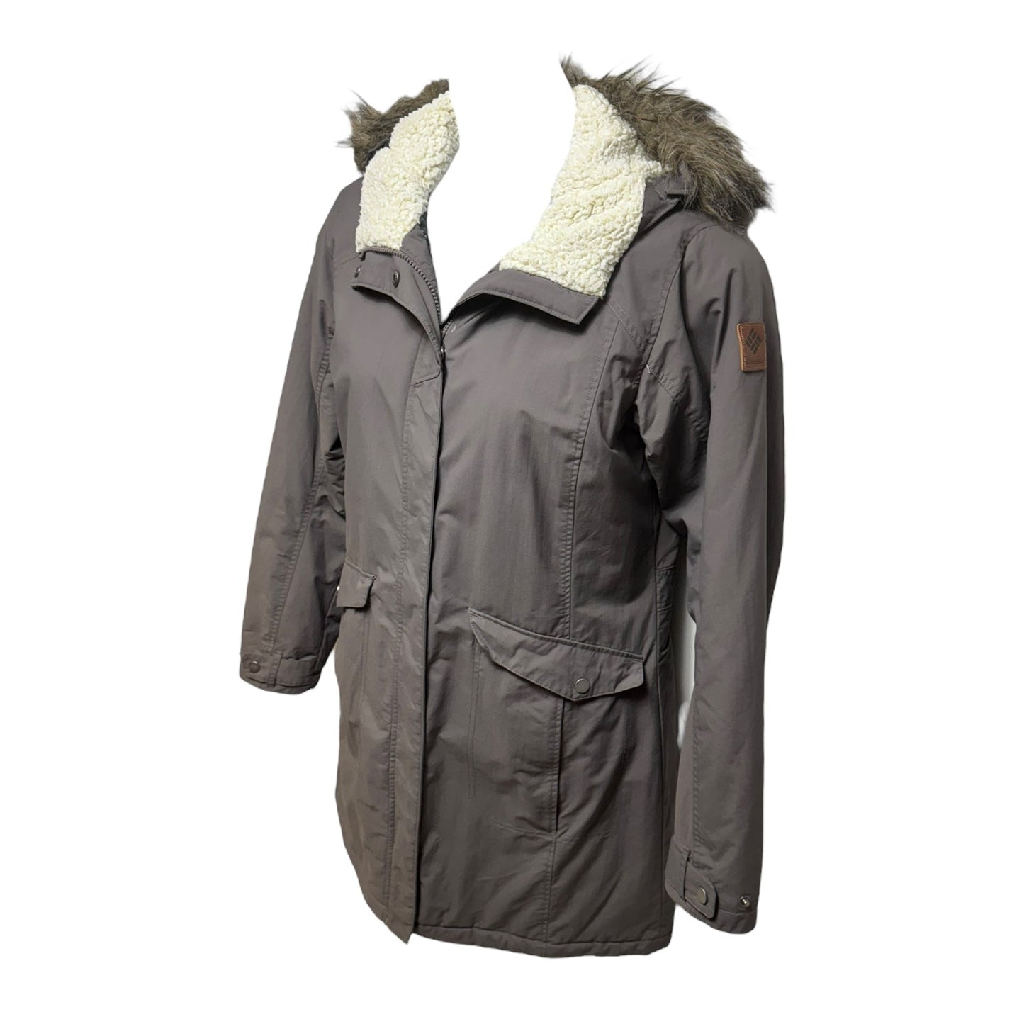 Suttle Mountain Long Insulated Jacket By Columbia In Grey, Size: L