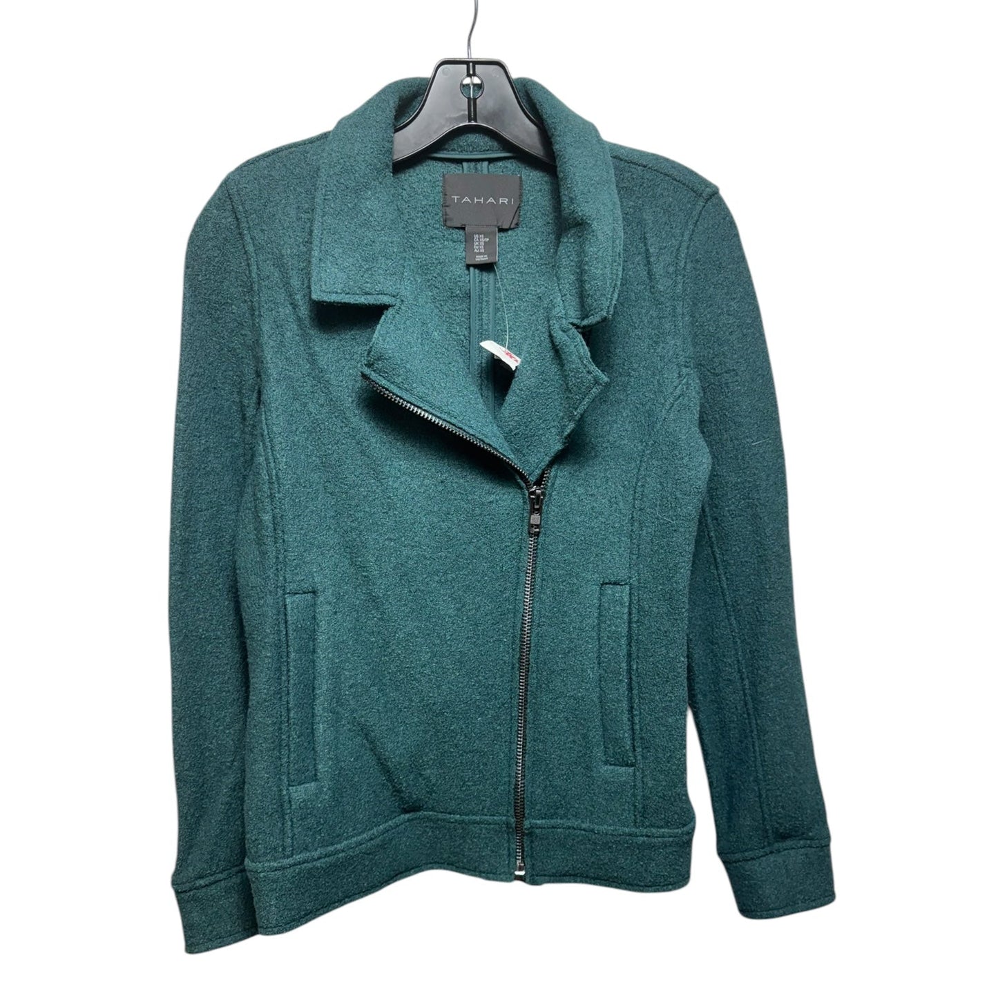 Jacket Moto By T Tahari In Green, Size: Xs