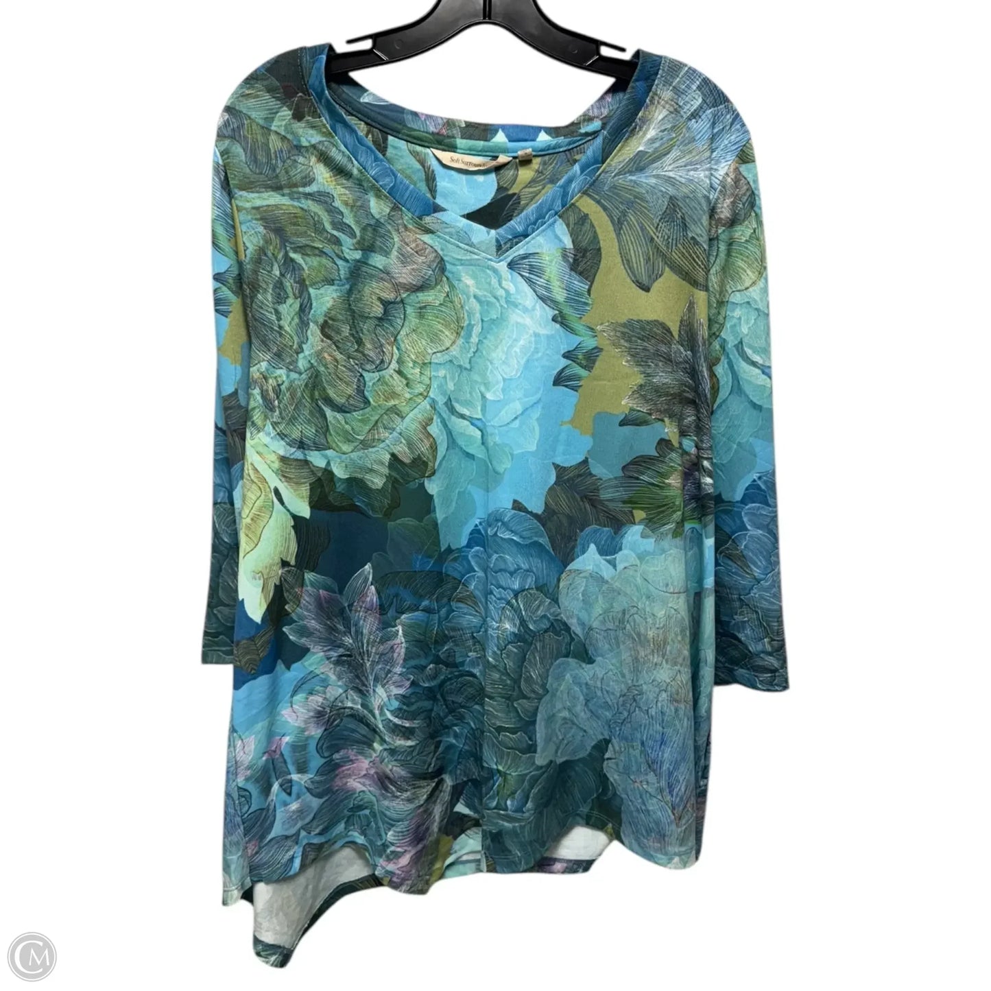 Top Long Sleeve By Soft Surroundings In Multi-colored, Size: Xl