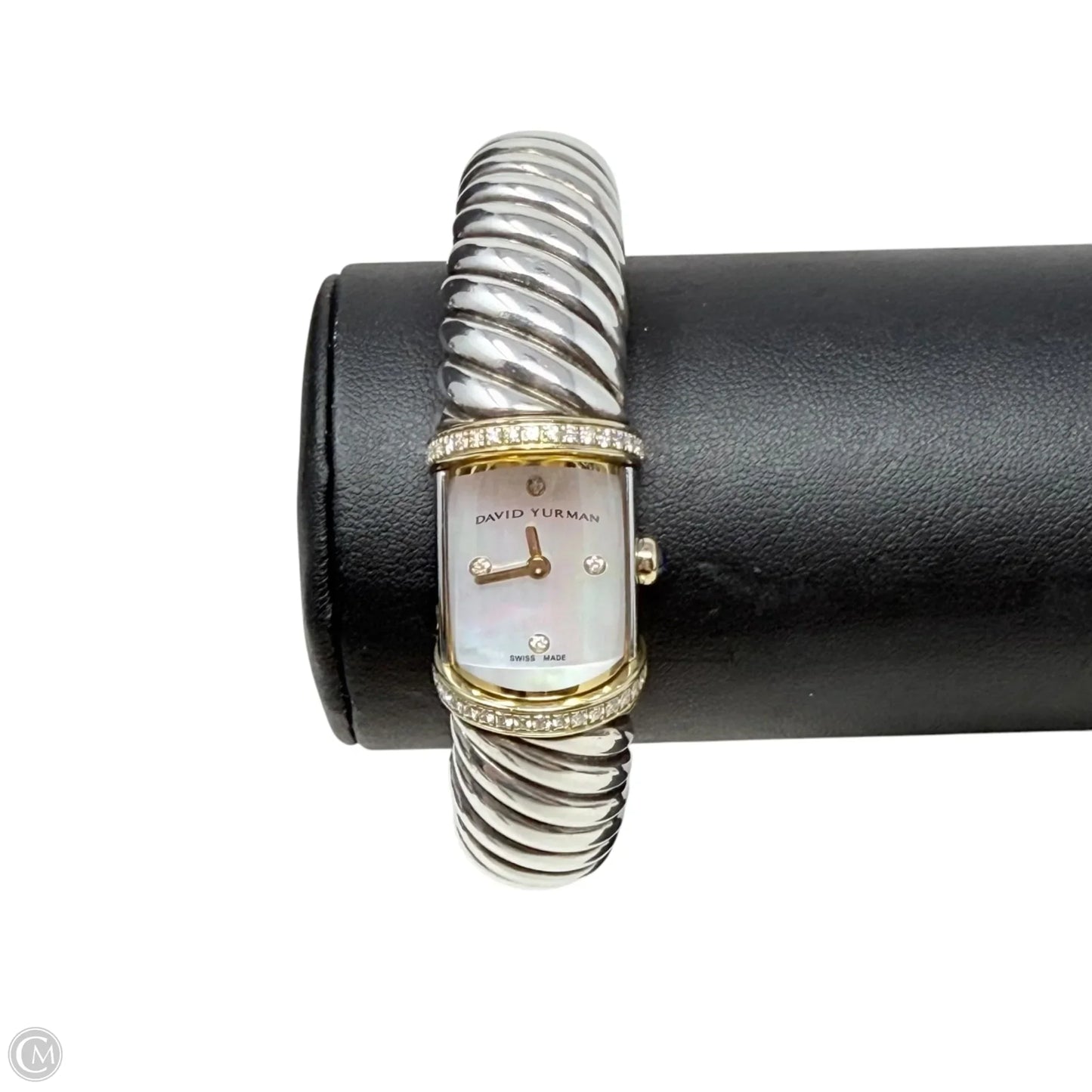 Diamond, 18K Yellow Gold & Sterling Silver Waverly Watch Luxury Designer By David Yurman