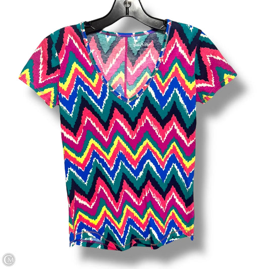 Cynthia Top Designer By Lilly Pulitzer In Multi hearts A Flutter Zigzag, Size: XS