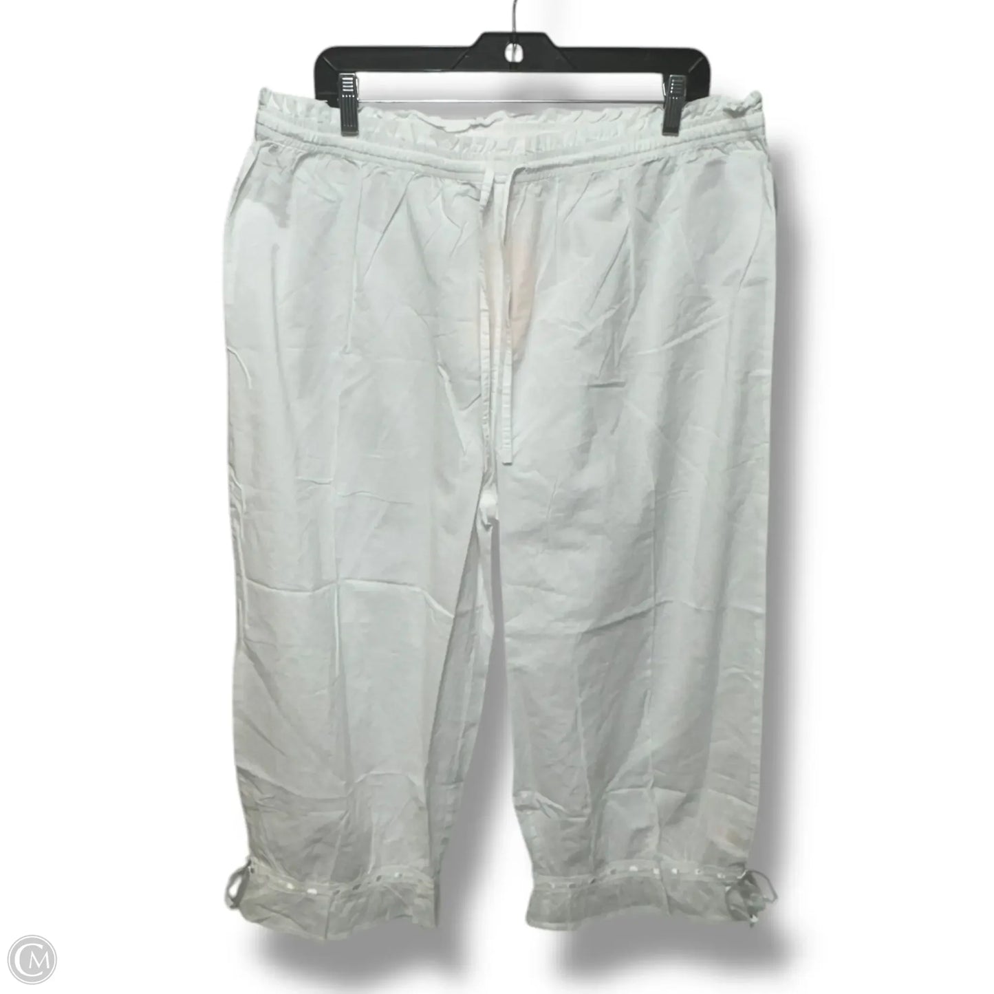 Sleeveless Bloomer PJ’s By La Cera In White, Size: 2X