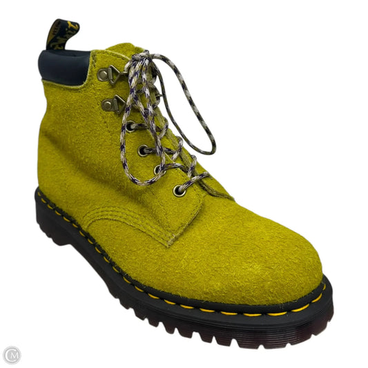 Ben Suede Padded Lace Up Ankle Boots Leather By Dr Martens In Green, Size: 10