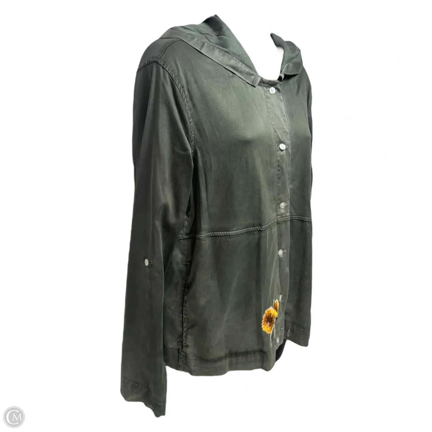 Jacket Other By Cloth & Stone In Green, Size: S
