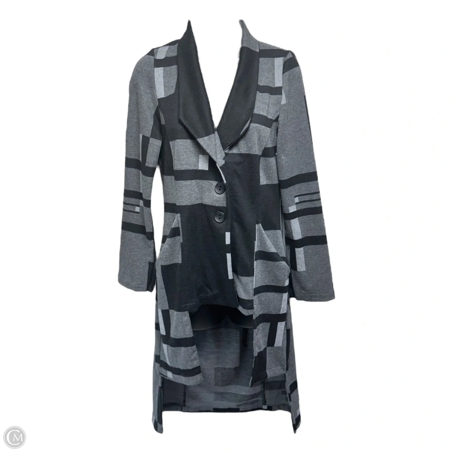 Coat Other By Alembika In Black & Grey, Size: S