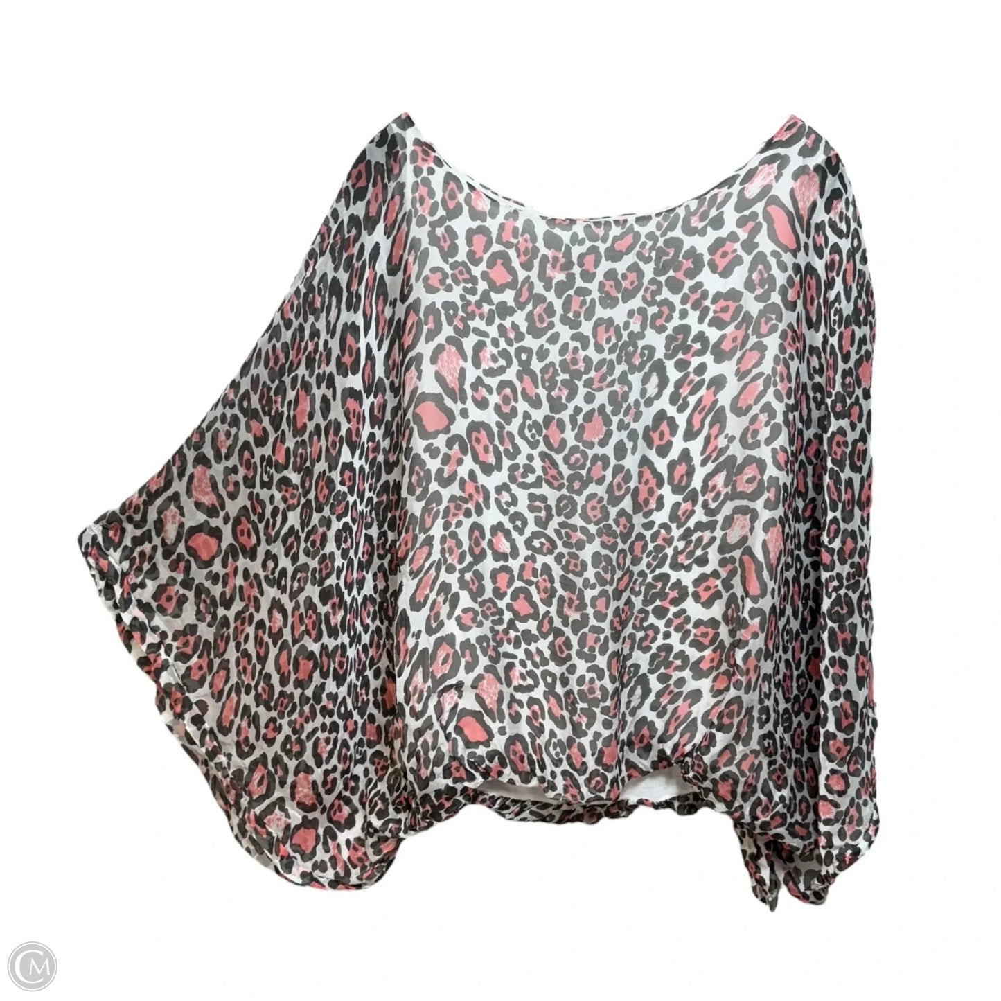 Top Long Sleeve By M Made In Italy In Animal Print, Size: S