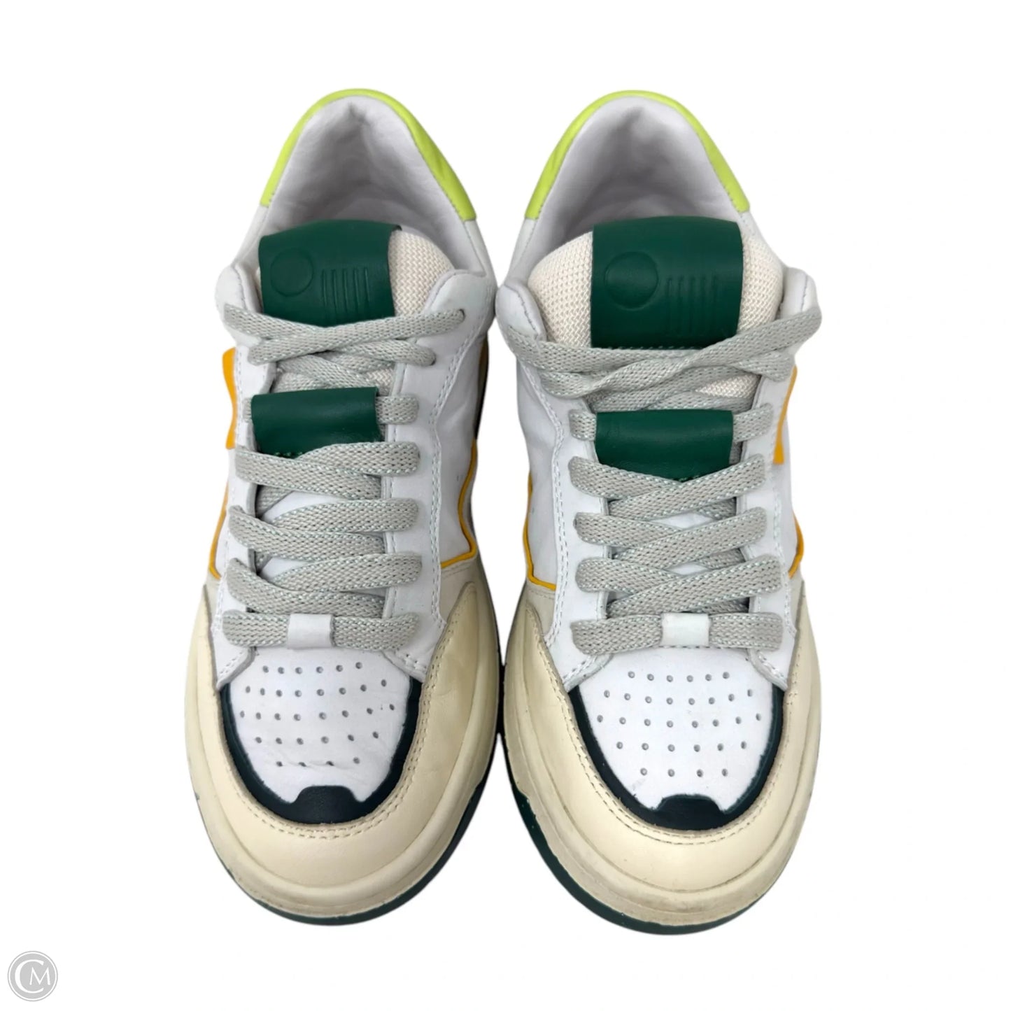 Paris Sneakers By Oncept In Ivory/Green, Size: 6