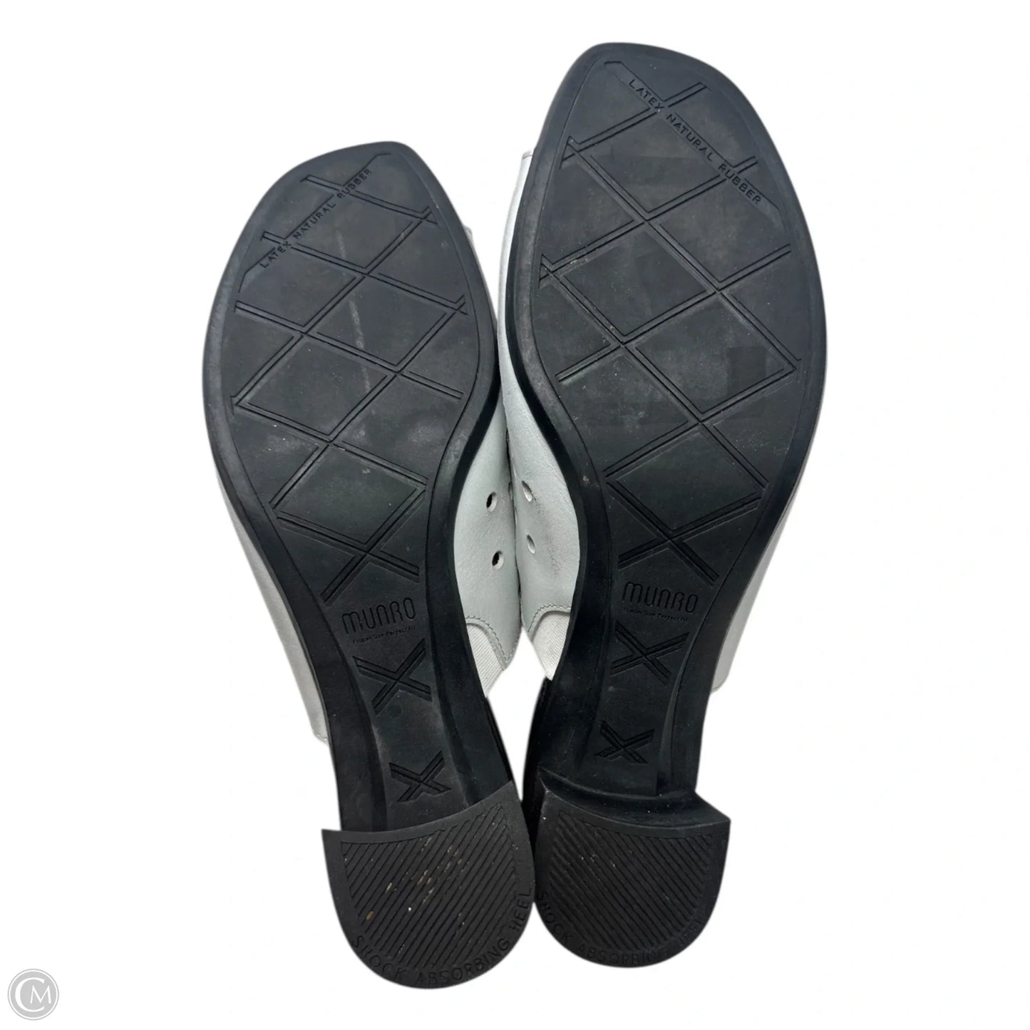 Jules Sandals Heels Block By Munro In White, Size: 9.5