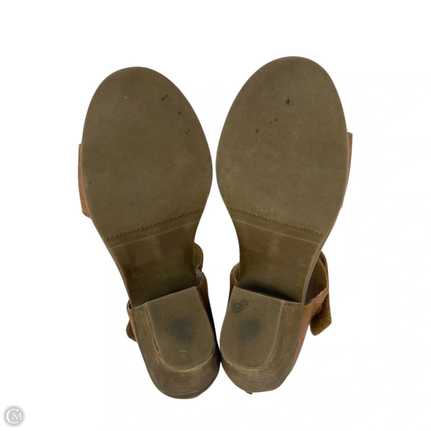 Toree Sandals Heels Block By Me Too In Tan, Size: 8