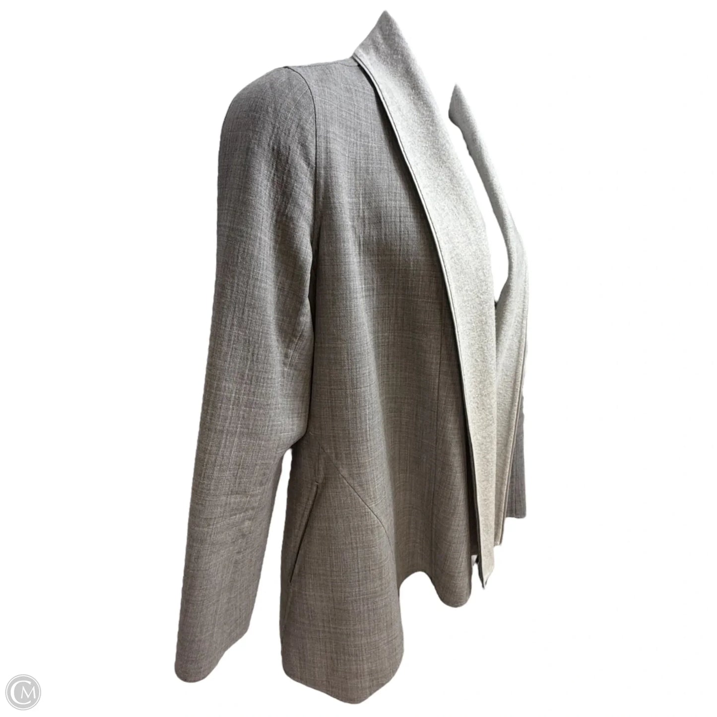 Zanita Reversible Wool Cashmere Double Face Jacket In Designer By Lafayette 148 In Nickel Melange, Size: 6