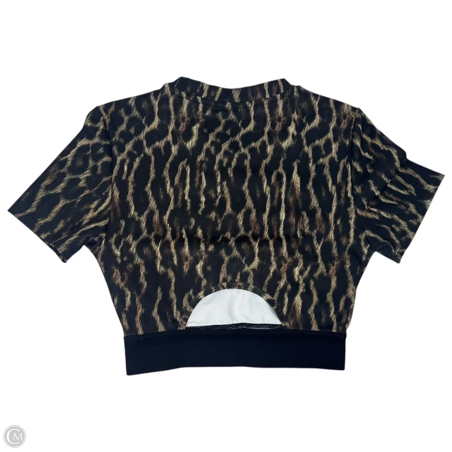 Athletic Top Short Sleeve By Pam & Gela In Animal Print, Size: S