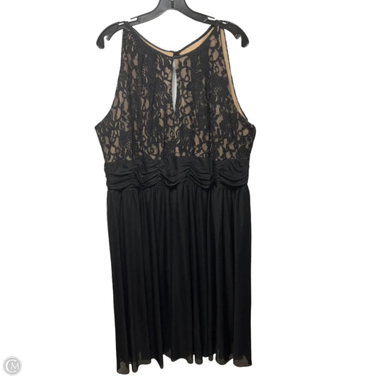 Lace Dress Casual Midi By Jessica Howard In Black, Size: 20
