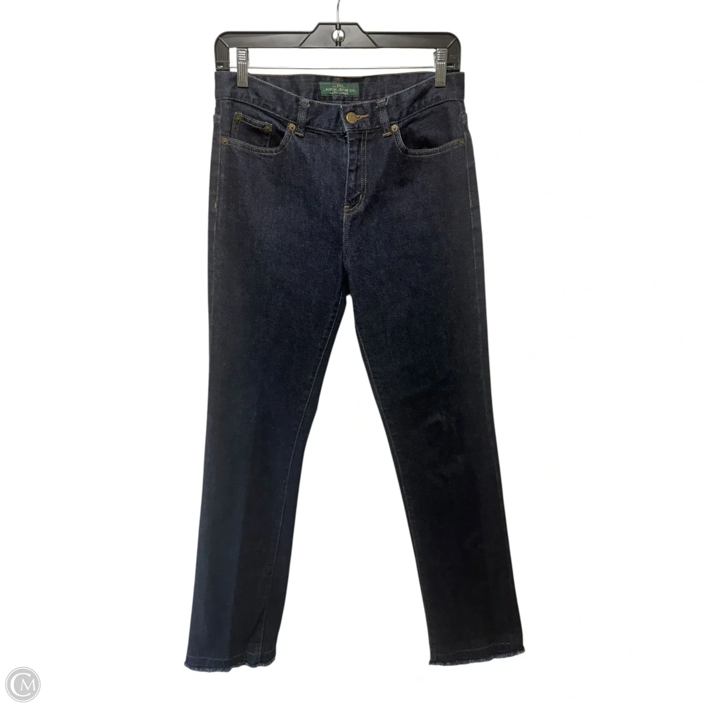 Jeans Straight By Lauren By Ralph Lauren In Blue Denim, Size: 2