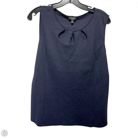 Top Sleeveless By Talbots In Navy, Size: L