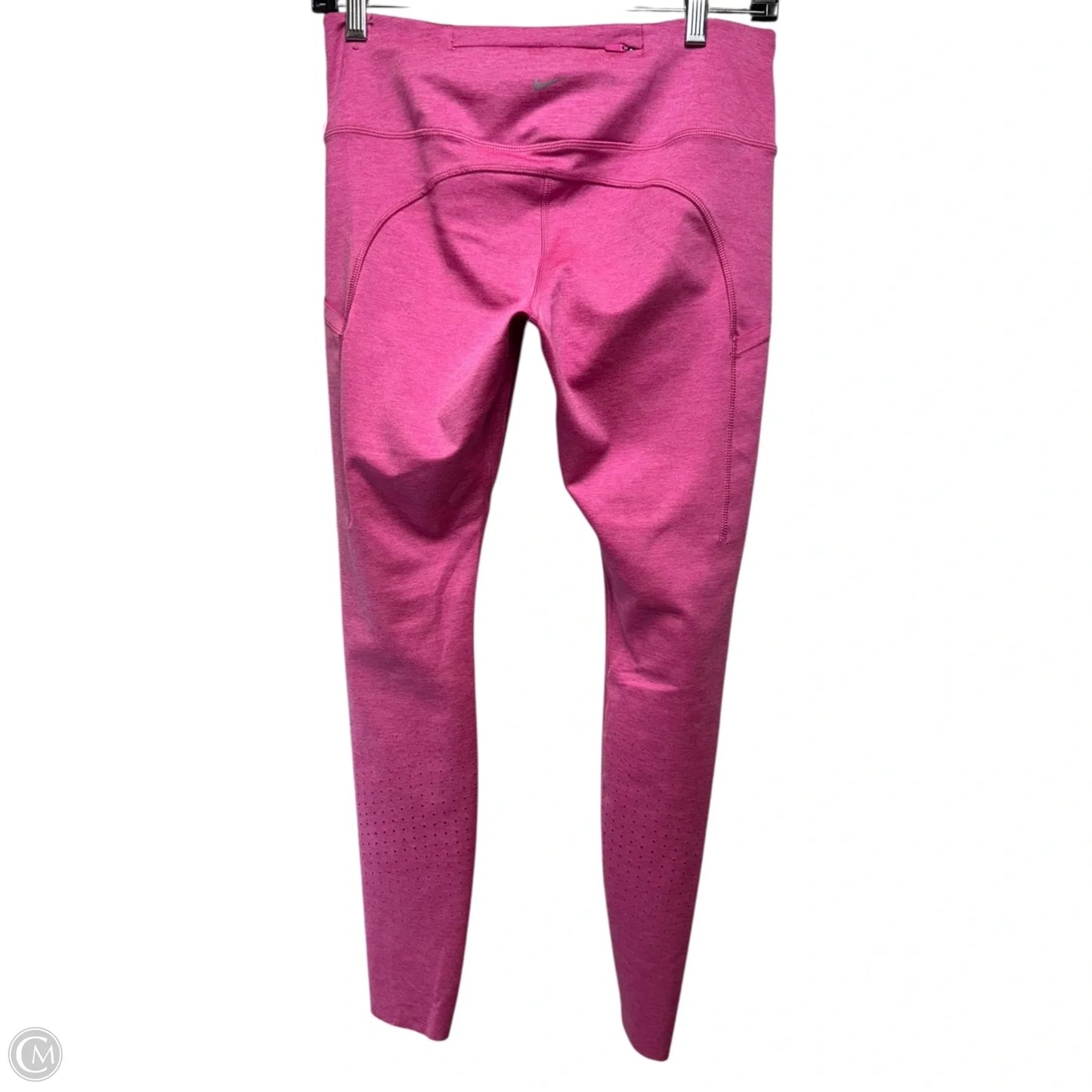 Athletic Leggings By Nike Apparel In Pink, Size: L