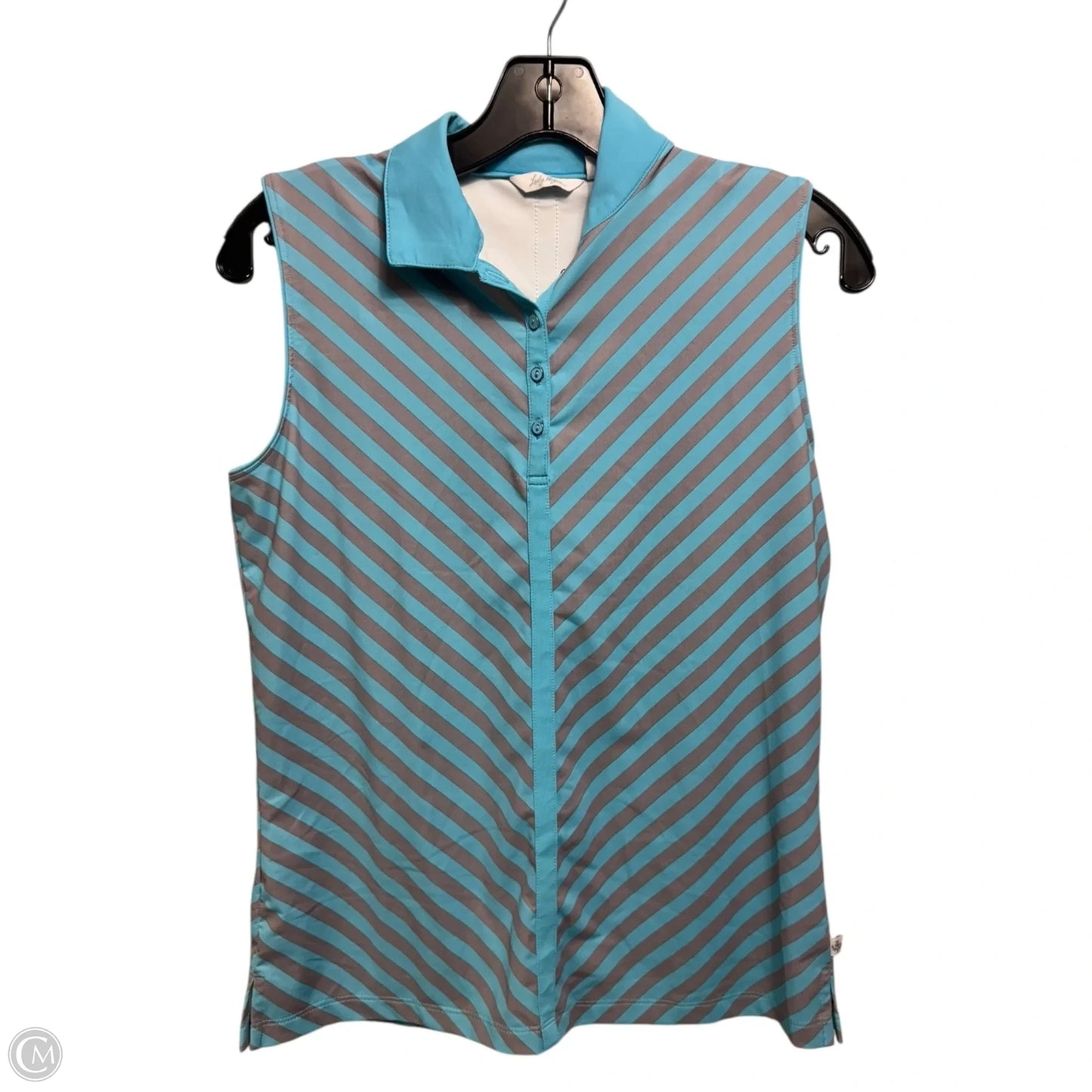 Athletic Tank Top By Lady Hagen In Striped Pattern, Size: S