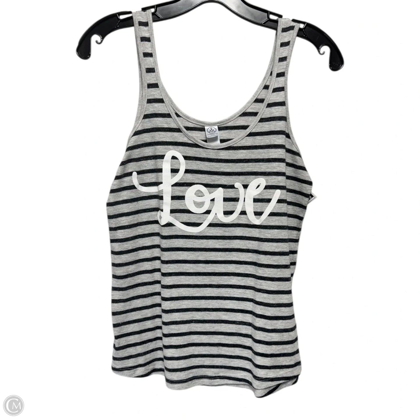 Top Sleeveless By Alternative In Striped Pattern, Size: M