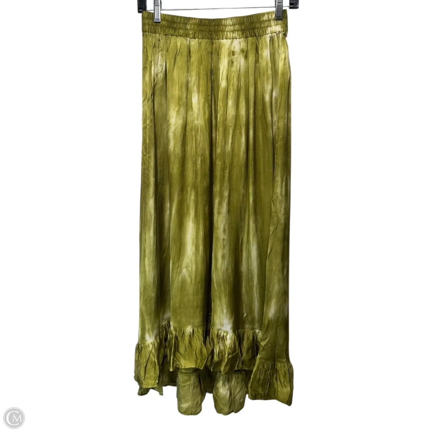 Tie Dye Maxi Skirt By Industry Republic In Soft Green Natural Tie Dye, Size: S