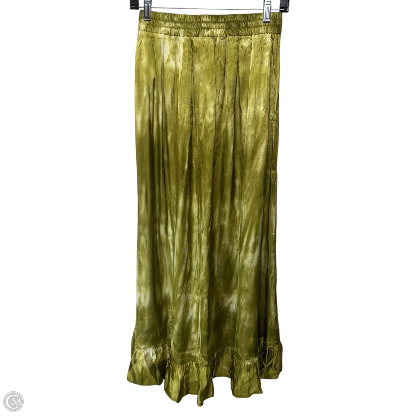 Tie Dye Maxi Skirt By Industry Republic In Soft Green Natural Tie Dye, Size: S