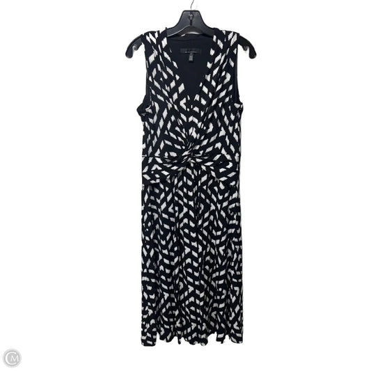 Dress Casual Maxi By White House Black Market In Black & White, Size: 10