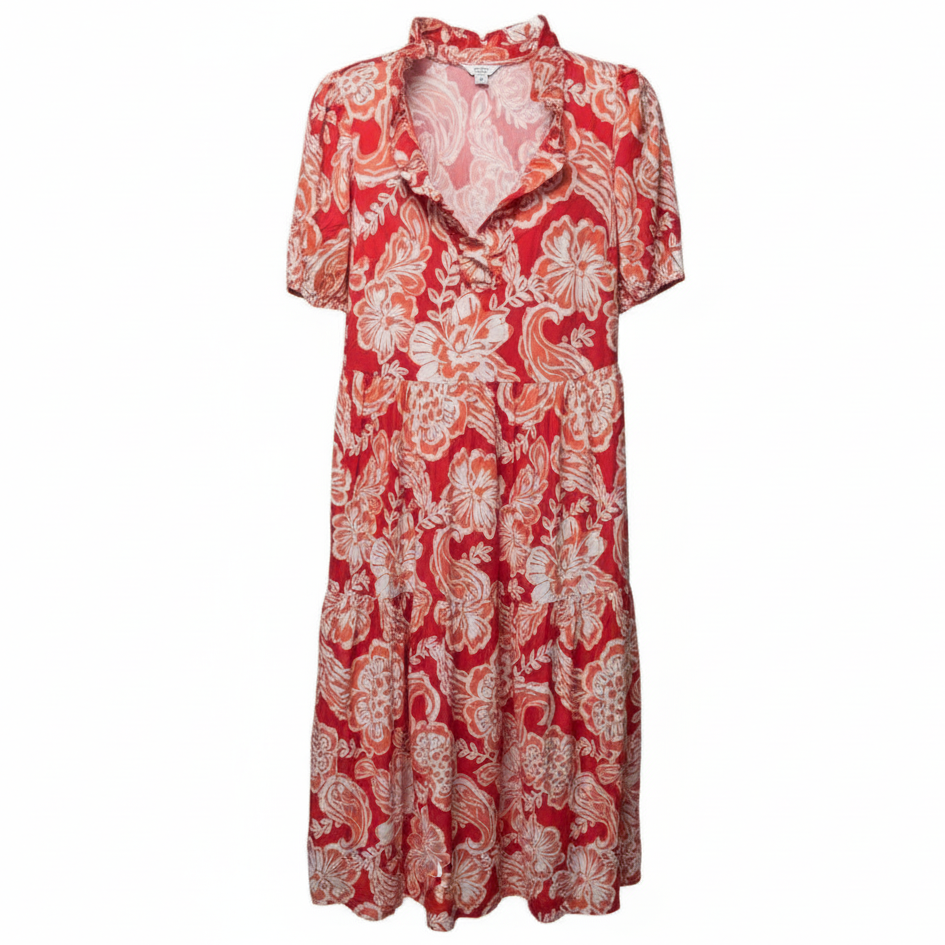 Dress Casual Maxi By Crown And Ivy In Orange & Red, Size: M