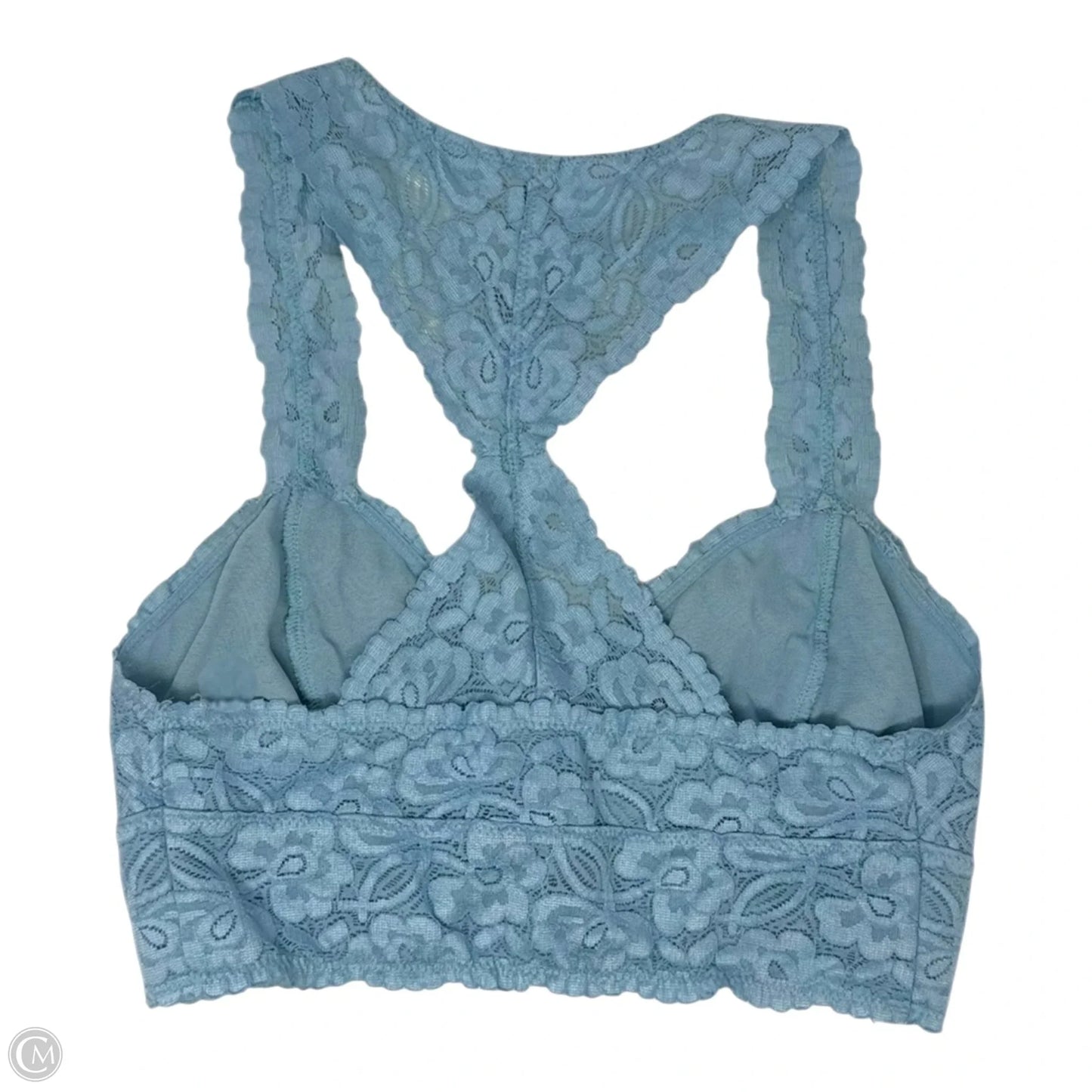 Galloon Lace Racerback Bralette By Free People In Blue, Size: Xs