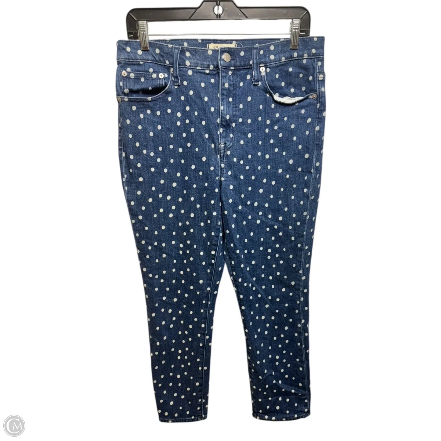 Jeans Straight By Madewell In Polkadot Pattern, Size: 8