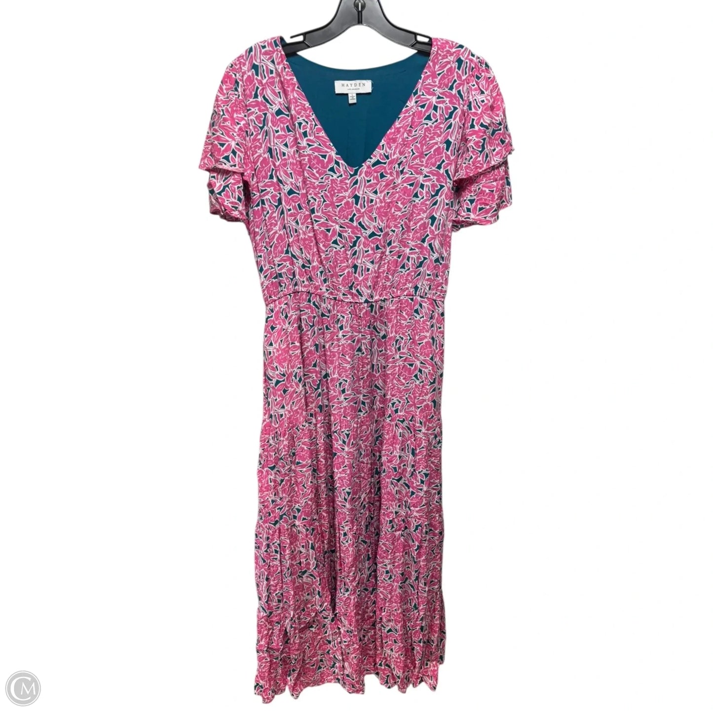 Willa Floral Layered Sleeve Dress By Hayden La In Multi-colored, Size: L